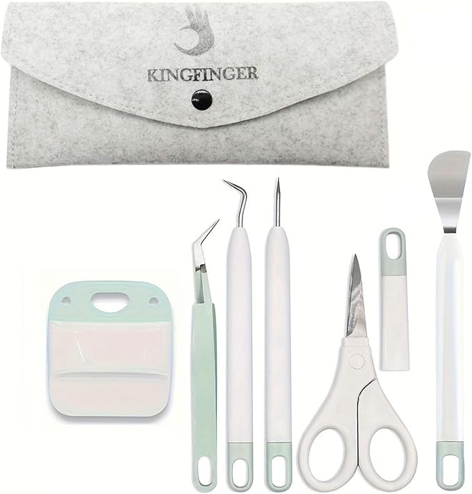 Craft Vinyl Weeding Tools Set, 6Pcs, Precision Craft Tool Kit, Weeding Kits, Essential Tools for Cricut/Silhouette/Siser/Oracal 631/651/751 Vinyl