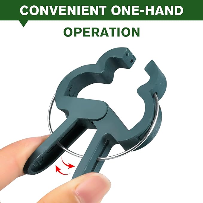 A Plant Clamp Used for Climbing Plants,Horticultural Clip Used to Support Climbing of Flower Stems, Vines, Vegetables, and Tomatoes,Vine Clip for Garden Vine Training (Green, 120small)