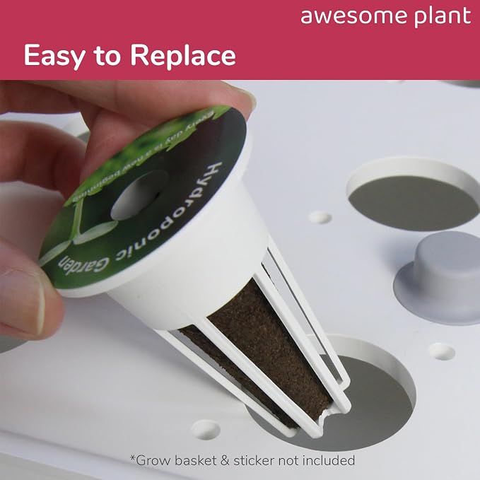 Grow Sponges (30 Pack), Replacement for Seed Pods for Healthy Root Growth and Better Yields, Seedling Kit Compatible with AeroGarden Indoor Hydroponic Growing System