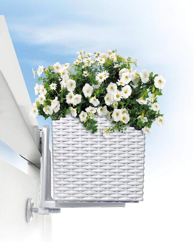 Balconera Rail & Balcony Brackets, White