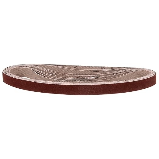 1/2 x 18 Inch Sanding Belt, 30 Pcs 400 Grit Knife Sharpener Belts Work Sharpening for Belt Sander Knife Carving Tool Metal Working