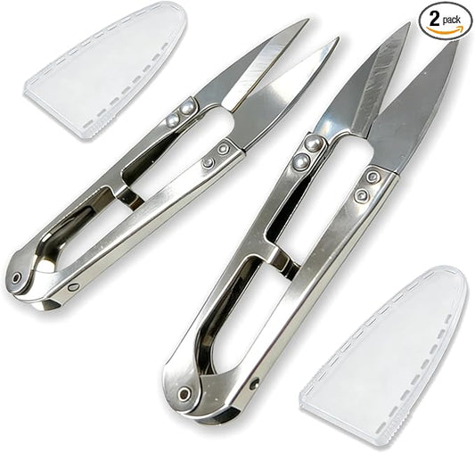 2 Pack 4.1Inch Pruning Scissors, Bud And Leaves Trimmer Yarn Thread Cutter Snips Trimming Supplies, Garden Plants, Gardening Clippers Flower, Stainless Steel Pruners Trimmers