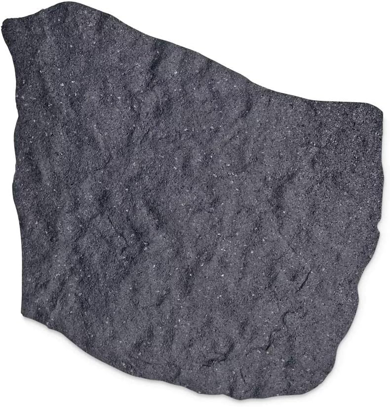 Gardener's Supply Company Flagstone Recycled Rubber Stepping Stone For Garden Walkway | Outdoor Patio Decor & Lawn Pathway Landscaping Stepping Blocks | 17"W X 1/2 Thick | Qty: 1 Stone