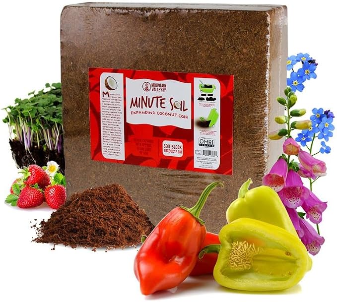 Minute Soil Block - Coco Coir - Compressed - Blocks & Bulk (1 Block)