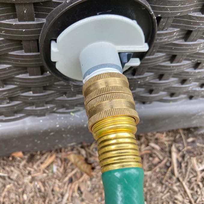 Twinkle Star 2 Pack 3/4" Brass Garden Hose Connector with Dual Swivel for Male Hose to Male Hose, Double Female
