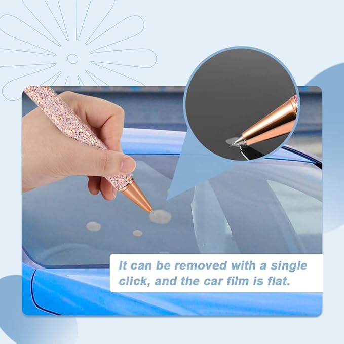 10 Sharp Weeding Pen Refills, Retractable Vinyl Refills for Air Release, Weeding Pin Refills for Craft & Car Vinyl Wrap (Style A)
