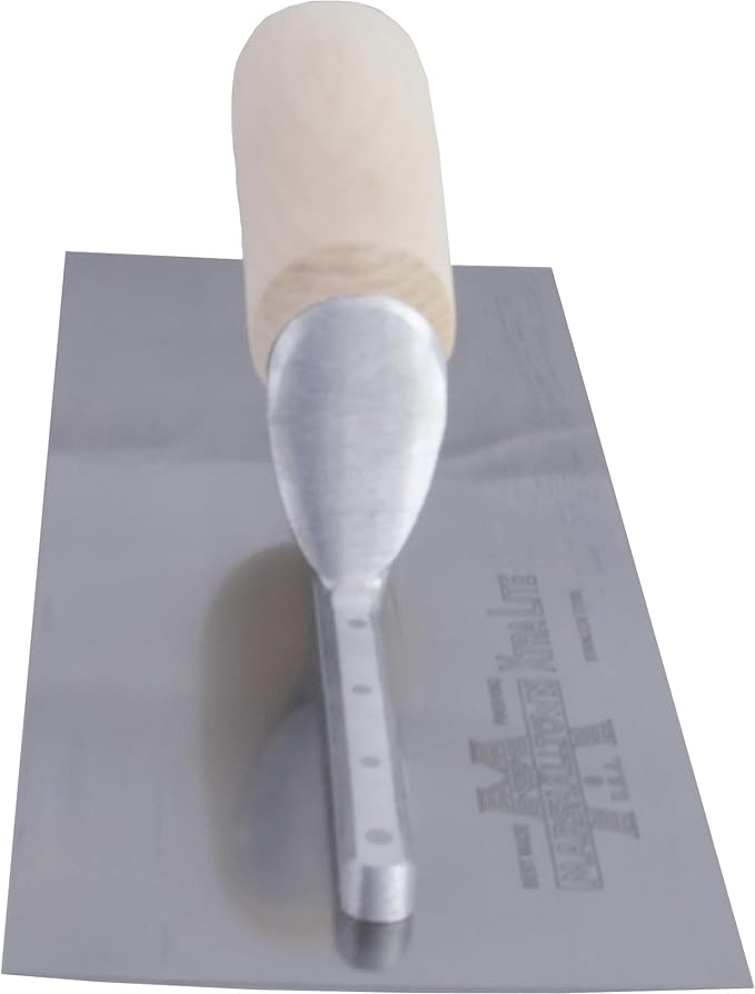 MARSHALLTOWN Stainless Steel Finishing Trowel, 4 x 12 Inch Concrete, Masonry and Drywall Finishing Tool, Made in the USA, MXS62SS