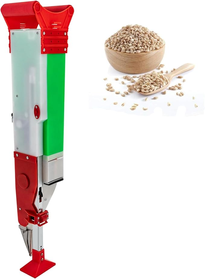 DYRABREST Manual Seeder, Adjustable Handheld Seeding Machine Peanut Corn Bean Planter Household Garden Patio Flower Plant Vegetable Fertilizer Spreader