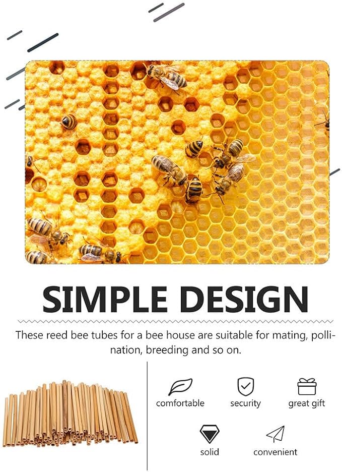20 PCS Bee House Tubes, 7.8 Inch Cardboard Bee Nesting Tubes Beekeeping Supplies for Garden Beekeeping and Pollinator Habitat