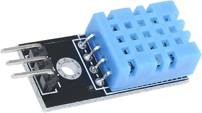 10 packs DHT11 Humidity Sensor Module, Digital Temperature and Humidity Sensor with Cables for DIY Electronics Projects, 3.3V-5.5V, Measures 20-90% RH and 0-50°C