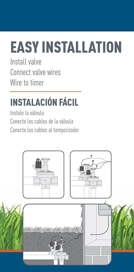 Orbit 57020P 1" FPT 100 Series Automatic Inline/Angle Sprinkler Valve with Flow Control