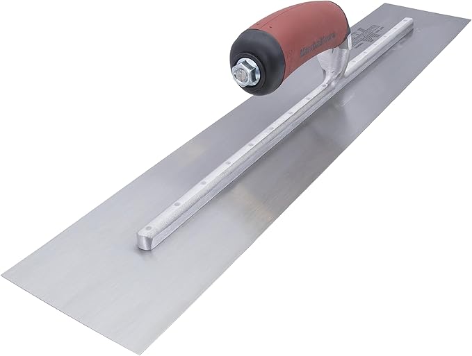 MARSHALLTOWN High Carbon Steel Finishing Trowel, 4 x 20 Inch Concrete, Masonry and Drywall Finishing Tool, Made in the USA, MXS20D