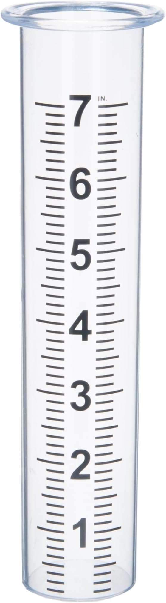 7" Plastic Rain Gauge Replacement Tube with Lid Design, Easy to Read Freeze Proof Rain Gauges (Plastic Gauge Tube)