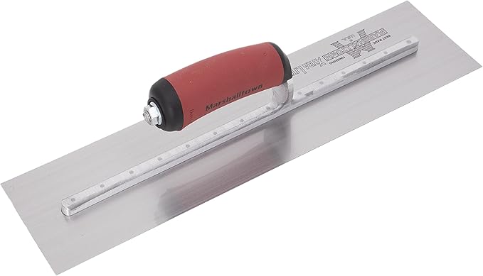 MARSHALLTOWN High Carbon Steel Finishing Trowel, 3 1/2x 18 Inch Concrete, Masonry and Drywall Finishing Tool, Made in the USA, MXS76D