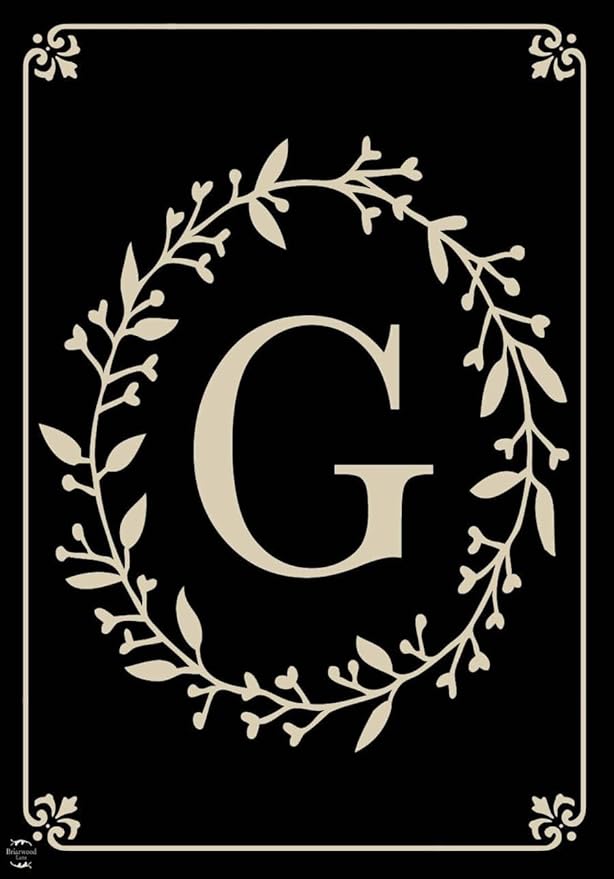 Briarwood Lane Classic Monogram Letter G Garden Flag