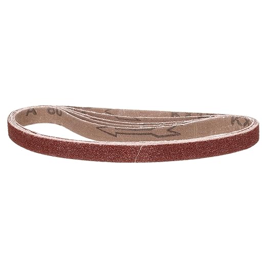 1/2 x 12 Inch Sanding Belt, 10 Pcs 80 Grit Knife Sharpener Belts Work Sharpening for Belt Sander Knife Carving Tool Metal Working