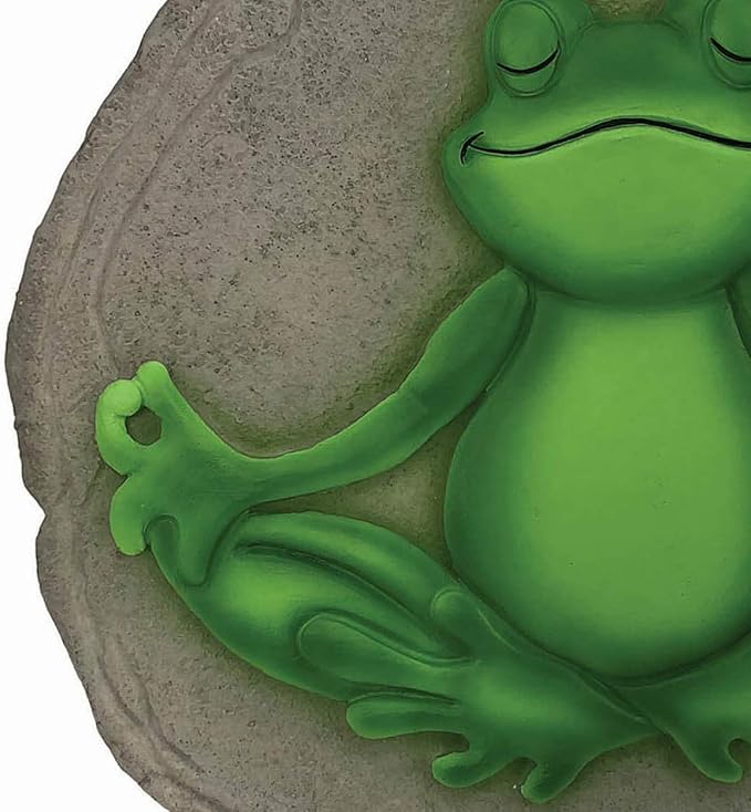 Spoontiques - Garden Décor Yoga Frog Stepping Stone Decorative for