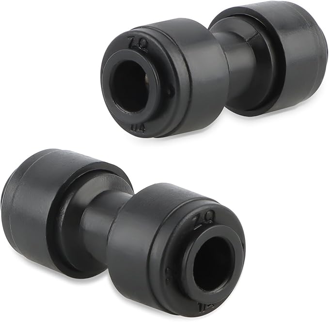 Kalolary 30 PCS Quick Connect 1/4" Drip Irrigation Coupling Fittings, Universal Barbed Coupling Connector for 1/4" Irrigation Tubing Leak Free Fittings for Sprinkler Drip Irrigation Watering System