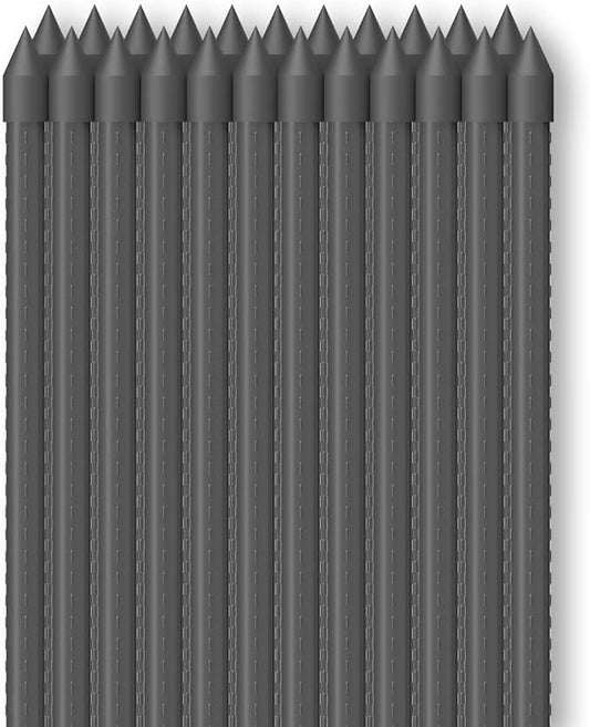 AC Infinity Garden Plant Stakes 36", Sturdy Metal Support Sticks with Protective Plastic Coating, 25-Pack for Tomatoes, Trees, and Vines in Gardening Hydroponics