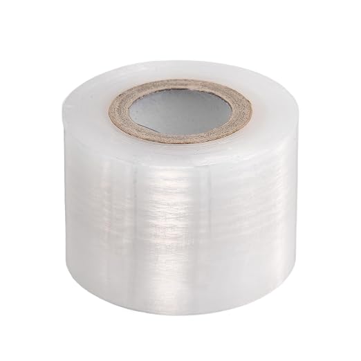 HARFINGTON Fruit Tree Grafting Tape 5CM x 100M PE Stretchable Garden Grafting Tool Plants Self Adhesive Floristry Film for Floral Tree and Poly Budding, White