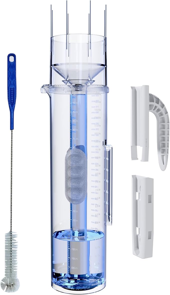 Official Tropo Rain Gauge & Snow Gauge, Certified Premium High-capacity CoCoRaHS Gauge, Freeze-resistant All-weather Durability, Professional Grade Accuracy & Precision, Easy-to-use, Dual Units