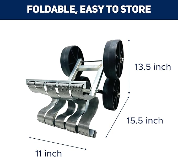 Hryan Rolling Garden Stool for Farm Work, Foldable Heavy Duty Roller with Wheels for Daily House Work