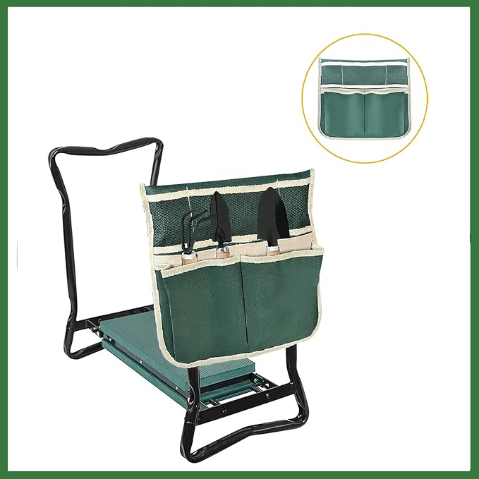 Garden Kneeler and Seat Foldable Garden Stool Heavy Duty Gardening Bench Kneeling and Sitting for Outdoor Garden Daily Courtyard Work