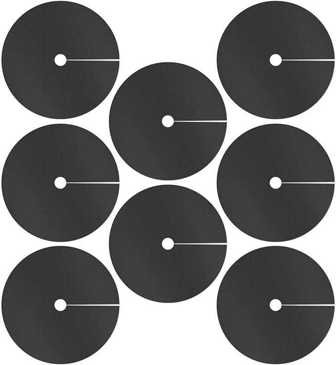 8PCS 32.2In Weed Barrier Mats, Non-Woven Tree Mulch Ring Thickened Reusable Tree Protector Mat for Landscape Weed Control Plant Root Protection, Landscaping Plant Cover