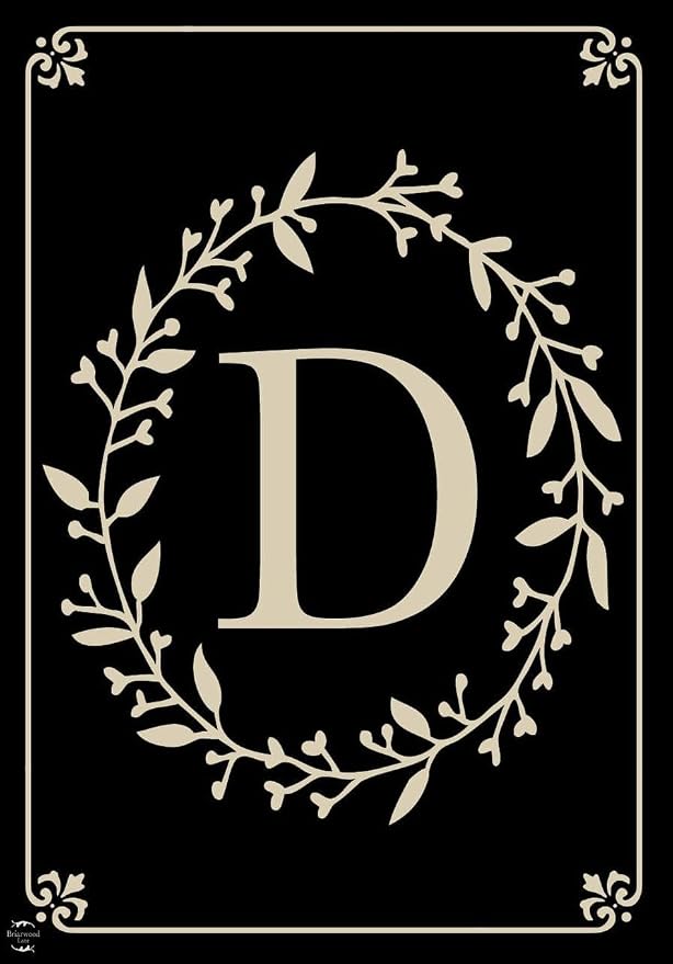 Briarwood Lane Classic Monogram Letter D Garden Flag