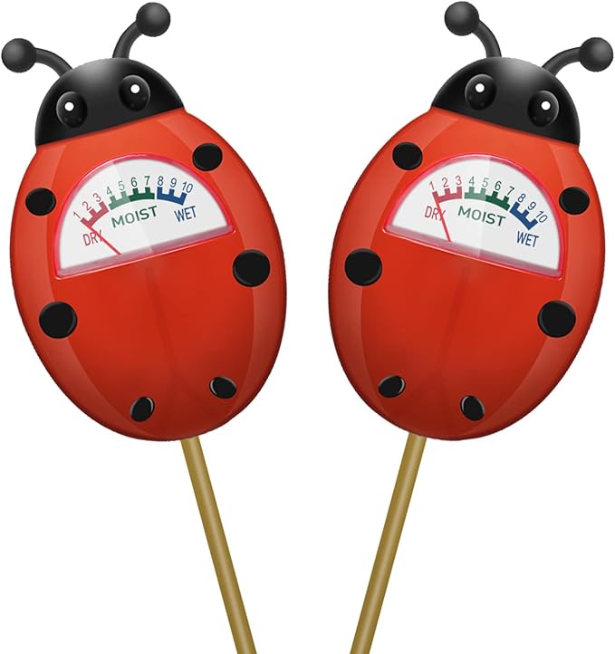 UNIWA Soil Moisture Meter, Plant Moisture Meter, Soil Hygrometer Sensor for Gardening, Farming, Indoor, and Outdoor Plants, Plant Water Monitor Gardening Gifts, No Batteries Required, 2-Pack