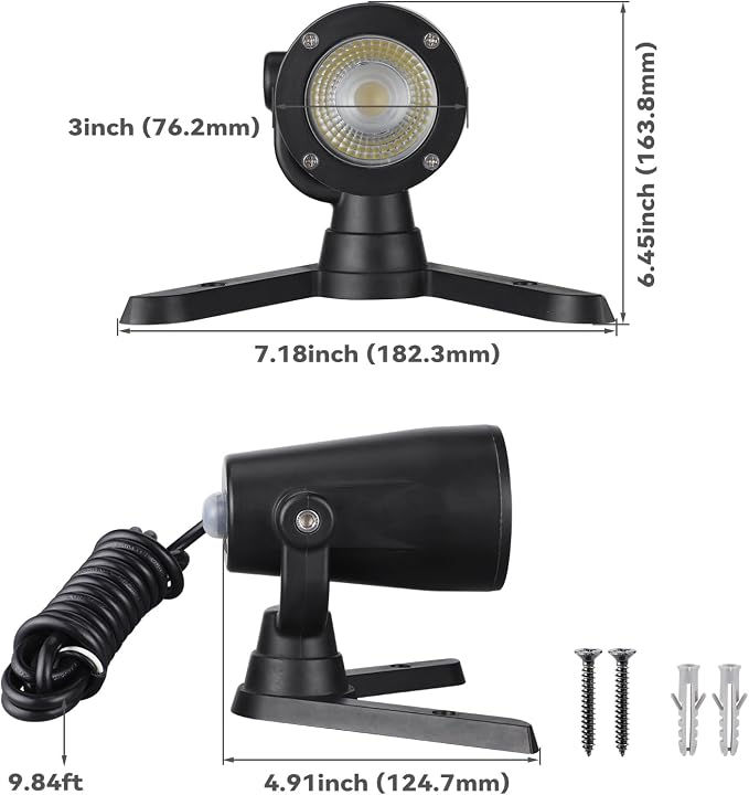 LEONLITE 5CCT Underwater Pond Light, 12-24V AC/DC Low Voltage Fountain Lights, IP68 Waterproof Submersible Spotlight for Outdoor Fountain Waterfalls Garden, 1800K/2700K/3000K/4000K/5000K