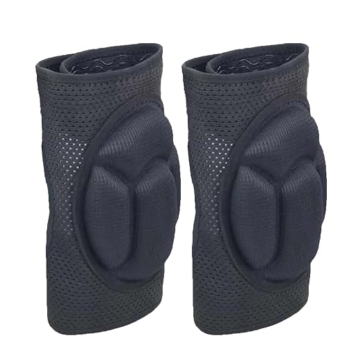 Men Women Knee Pads for Working Kneeling Flooring, Gardening Pad for Cleaning Floors, Soft Protective Housekeeping Kneepads for Adult Youth, Non-slip Foam knee Cushions for Workers, Black S (1 pair)