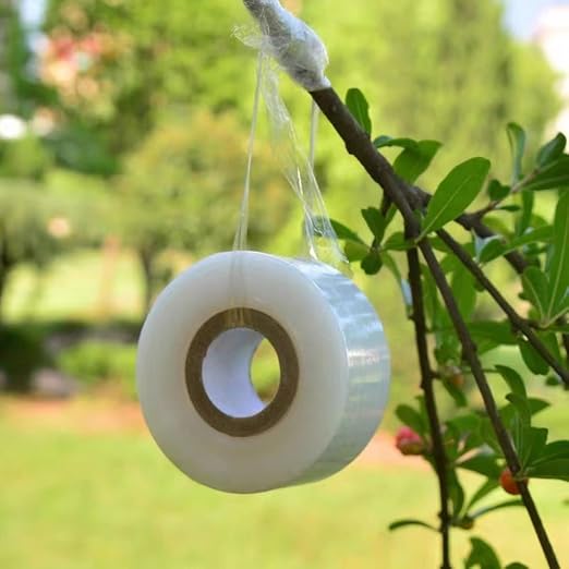 Grafting Tape, Plant Repair Budding Tape, Garden Nursery Moisture Barrier Stretchable Film, Grafting Tape for Fruit Trees, for Fruit, Floral and Tree, 492FT * 5Pack (5)