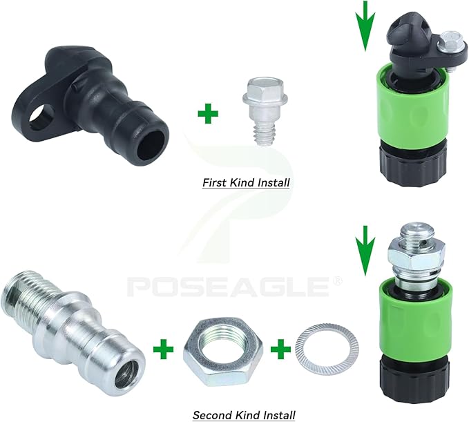 490-900-M061 Deck Wash Kit Replaces 490-900-0025 Including 921-04041 Lawn Mower Deck Wash Adapter Nozzle, 737-04003D Deck Wash Nozzle(Stainless Steel), 731-07487 Deck Wash Nozzle (Plastic)