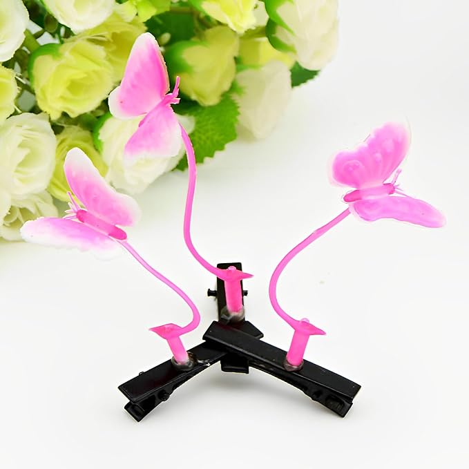 30 Pcs Bean Sprout Hair Clips Mixed Style Plant Hairpins Flower Plant Hair Clip Little Grass Barrette Butterfly Headwear Hair Accessories for Women Girl School Home Party Christmas