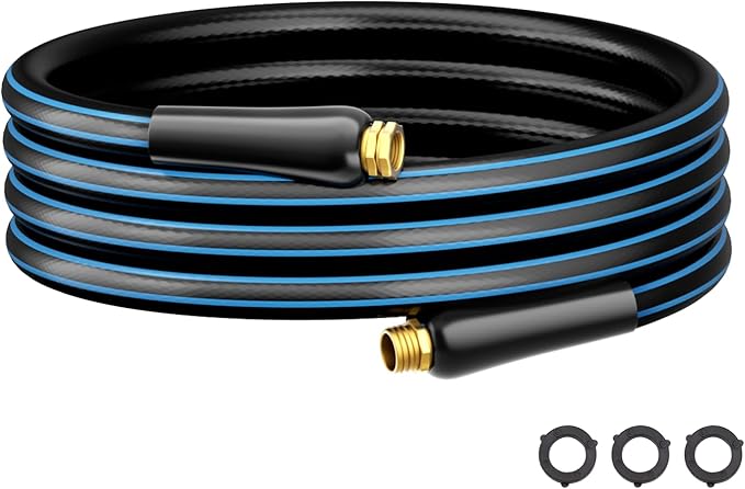 Besiter Short Garden Hose 10FT: Water Hose Flexible Leakproof Male to Female Fittings - Lightweight Durable All-Weather Hose 5/8" - High Pressure Hose for Yard, Lawn, Car Wash, Outdoor, Watering