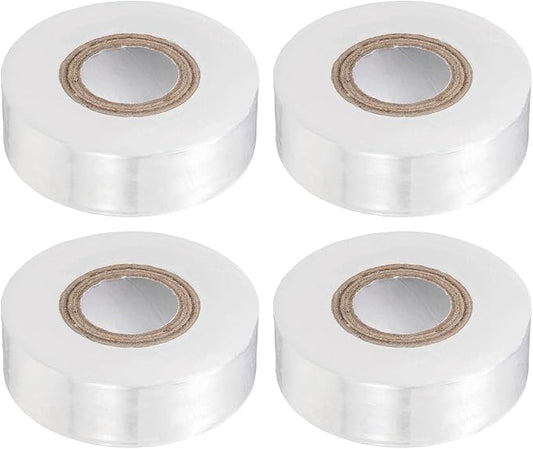 HARFINGTON 4pcs Fruit Tree Grafting Tape 2CM x 130M 0.3" Dia PE Stretchable Garden Grafting Plants Nursery Repair Tapes Self Adhesive Floristry Film for Floral Tree and Poly Budding, White