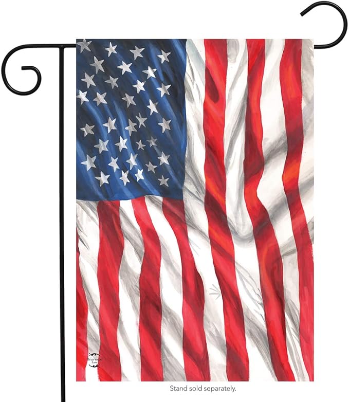 Briarwood Lane American Flag Waving Garden Flag