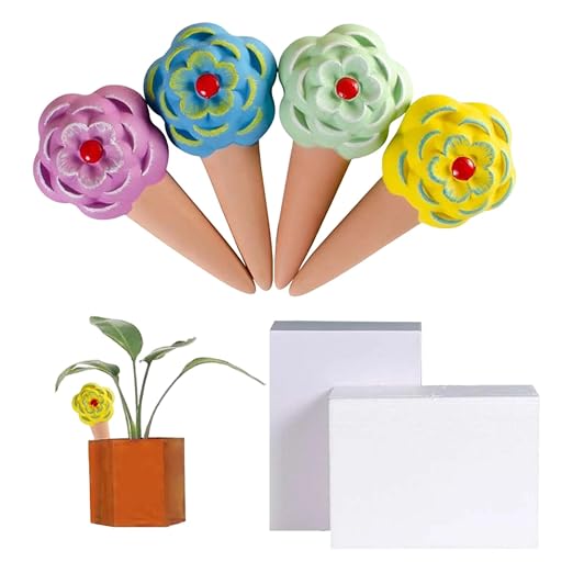 Smart Ceramic Plant Watering Spikes with Auto Control for Indoor Outdoor Gardens with Auto Control for Indoor Outdoor Gardens
