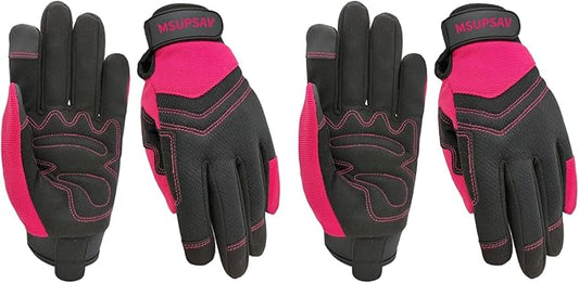 Gardening Gloves,Women Yard Work Garden Glove,Gifts | Thorn Proof,Puncture Resistant,Touchscreen,Gift,Leather,Spandex