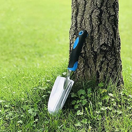 Sinoer Garden Hand Trowel - Cast Aluminum Heavy Duty Hand Shovel with Soft Rubberized Non-Slip Ergonomic Handle, Garden Gifts