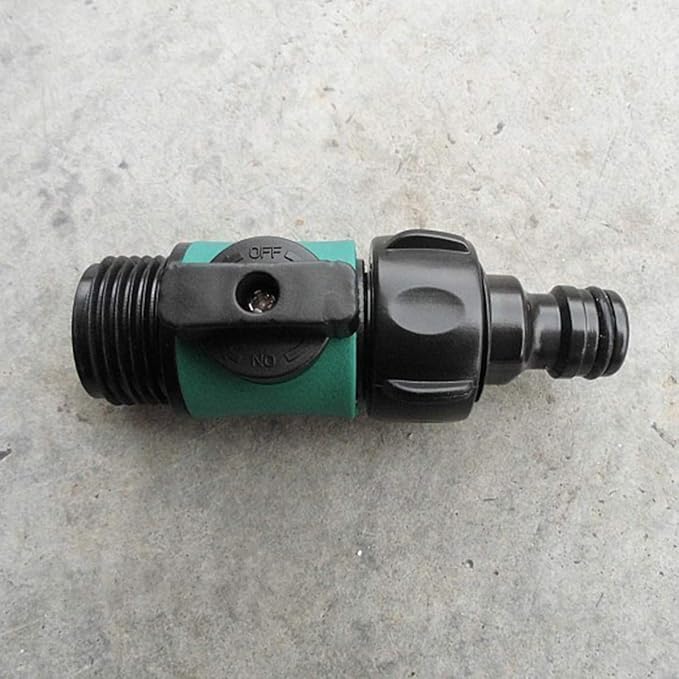 Shut Off Valve, Water Hose Turn Off Valve Garden Hose Connector Set with Rubber Gaskets (12PCS)+Leak-Free Ball Valve (6PCS) Standard 3/4" Thread