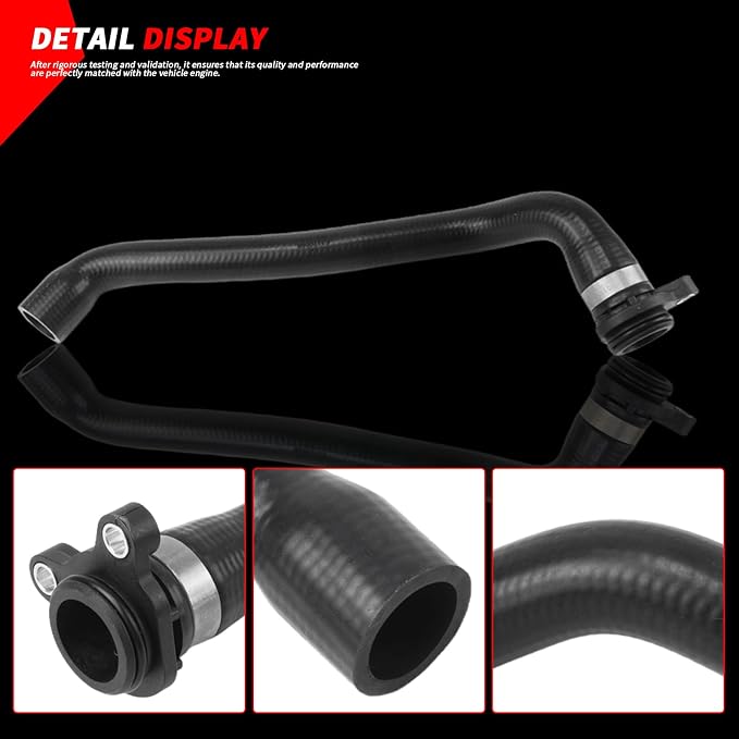 11537580969 Radiator Hose 2009-2025 Compatible with BMW 535i 535i xDrive 640i 640i xDrive 740Li 740Li xDrive F07 F10 F06 F12 F13 F02 Peat# 64112755596 11537580969PRM V202336 0840160