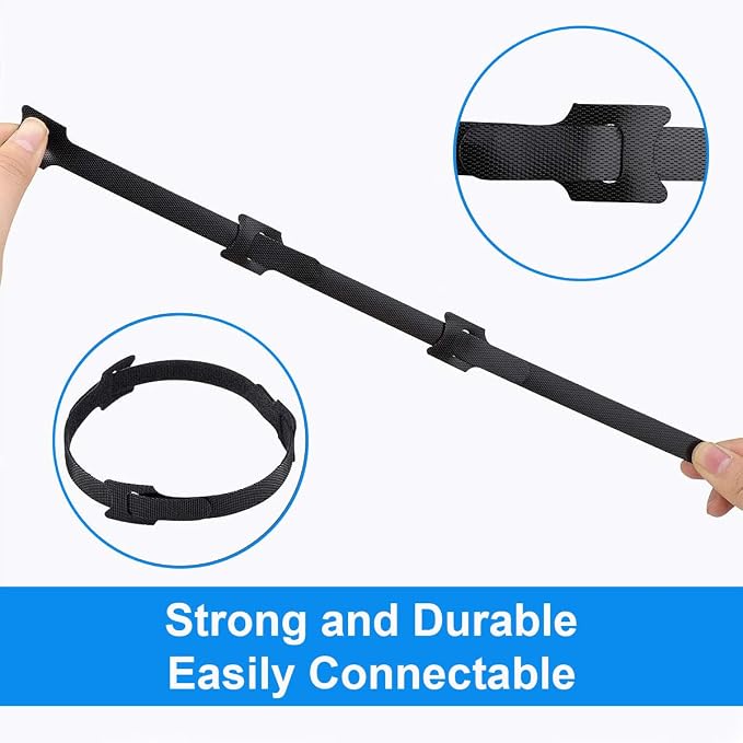 California JOS 60 PCS 6 Inches Colorful Reusable Cable Ties, Wire Ties, Cord Organizer, Cable Organizer, Adjustable Cable Management