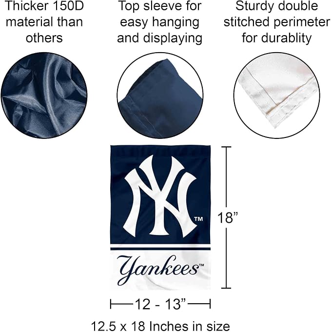 Yankees Double Sided Garden Flag