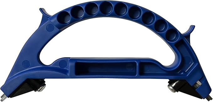 AccuSharp All-in-One Sharpener, All Purpose Sharpener for Knives, Scissors, Garden Tools, Sharpens & Restores Serrated Knives, Cleavers, Axes, Machete, Blue