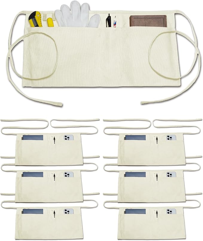 Canvas Work Waist Apron with 3 Pocket