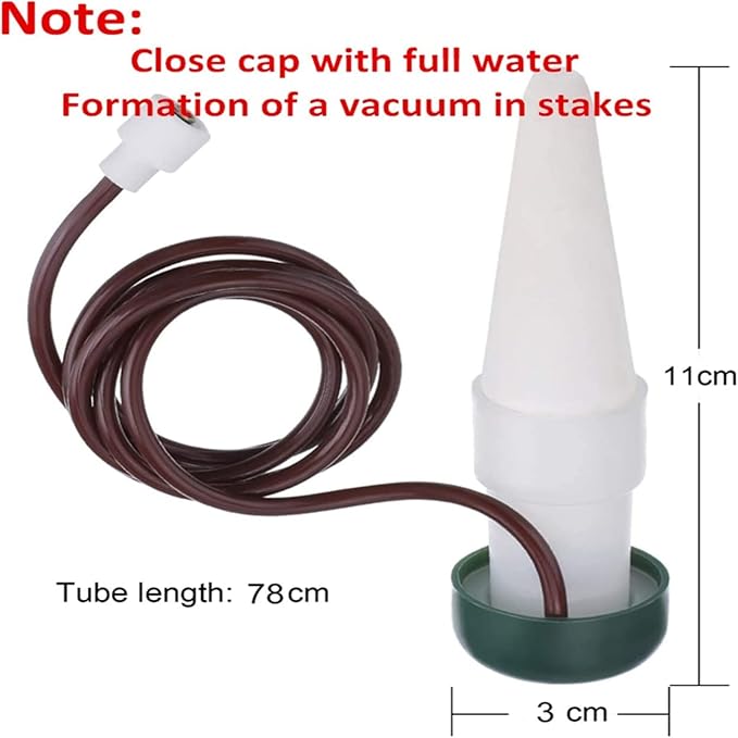 HESTYA 24 Pack Plant Self Watering Stakes Insert Automatic Watering Devices Self Watering Spikes Indoor Outdoor Plant Watering for Vacation