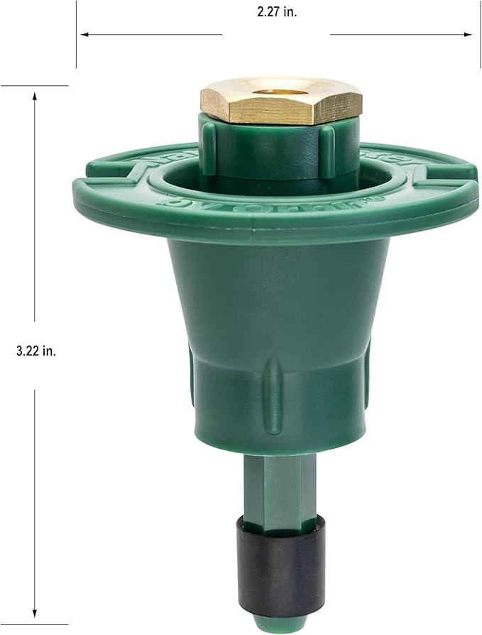 4-Pack Orbit Brass Nozzle 180 Degree Half 1/2 Spray Pop-Up Water Sprinkler Head - 54028