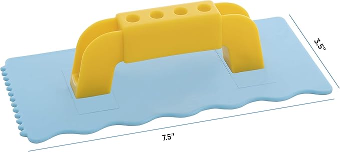 Superio Snow and Sand Fun Toy Trowel Rectangle Shape – Kids Snow Toy, Light Blue & Yellow Hand Trowel, Sturdy and Well Designed